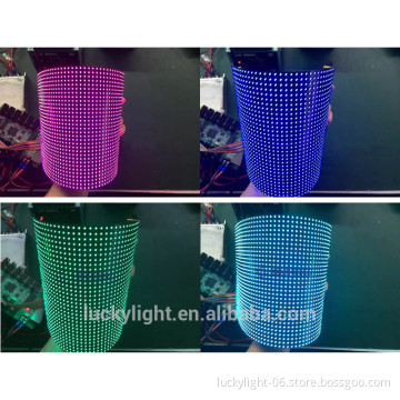 HD smd2121 64*32 P4 full color flexible led module for creative led displays